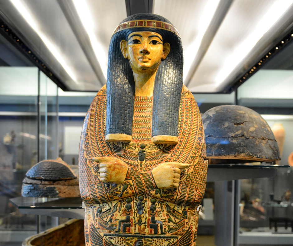 Sarcophagus of Egyptian Female Mummy