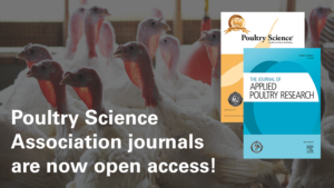 turkeys and journal covers (Poultry Science and The Journal of Applied Poultry Research)