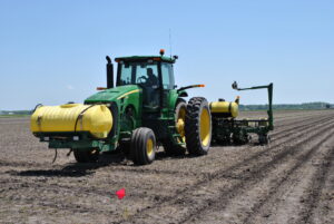 tractor in field