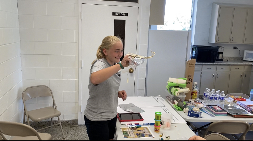 Testing a prosthetic eagle beak