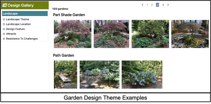 screen shot of design theme section of plant toolbox