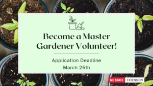 Cover photo for 2025 Pamlico Master Gardener Volunteer Training Class