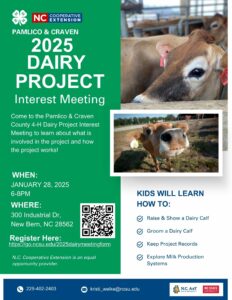 Cover photo for Craven/Pamlico Counties Dairy Interest Meeting